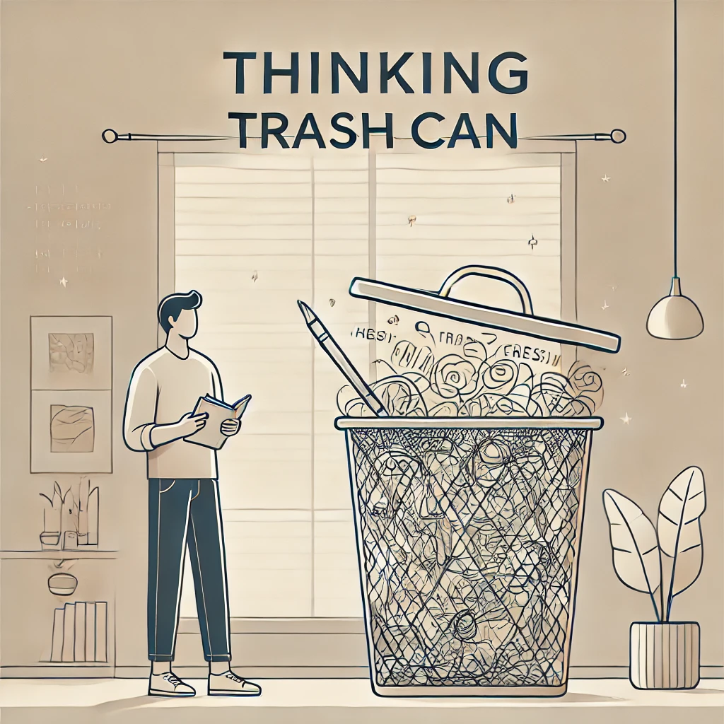 思考の渋滞を一掃!「思考のゴミ箱」メモ術で脳をクリアに🌪️🧠✨