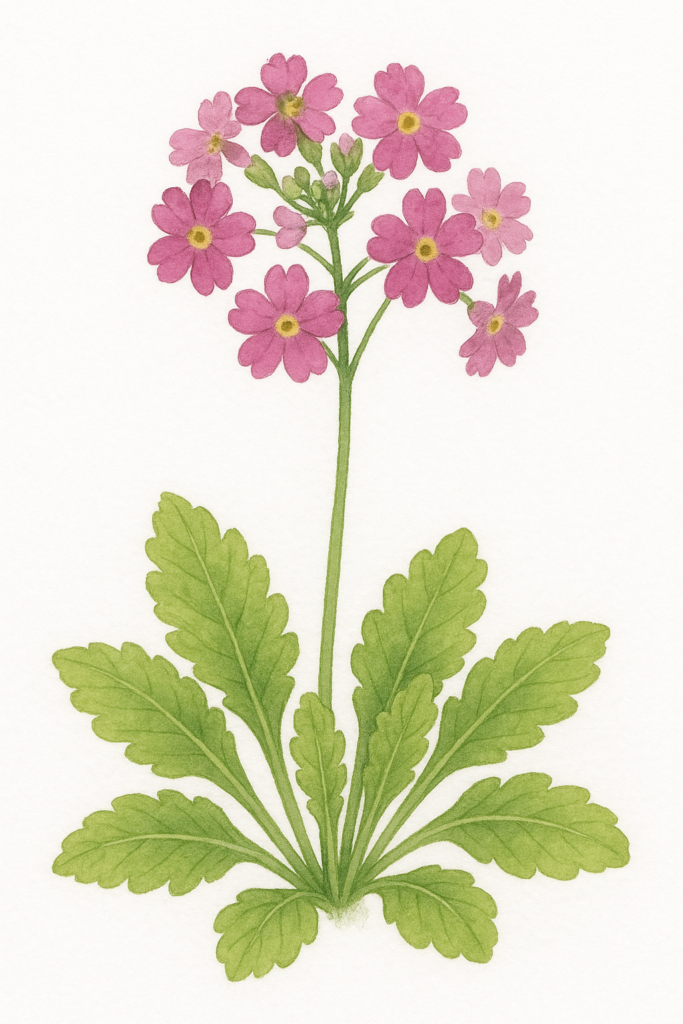 桜草（サクラソウ／Primula sieboldii）