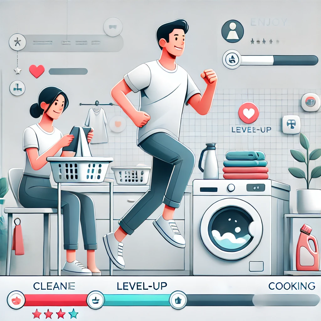 めんどくさい家事（ゲーム化）でモチベ爆上げ！