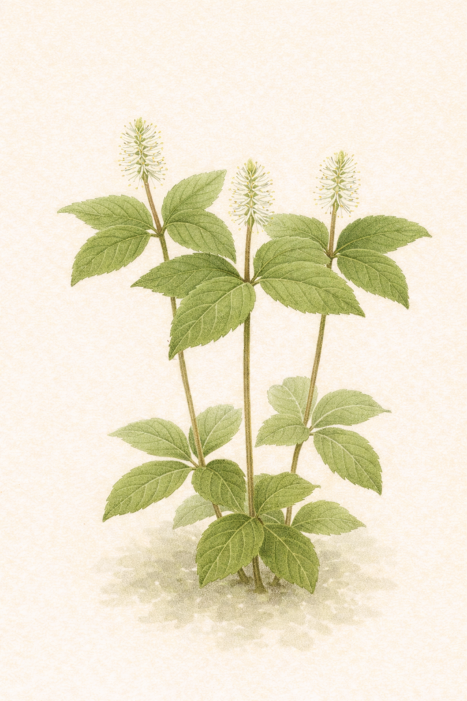 一人静（ヒトリシズカ／Chloranthus japonicus）