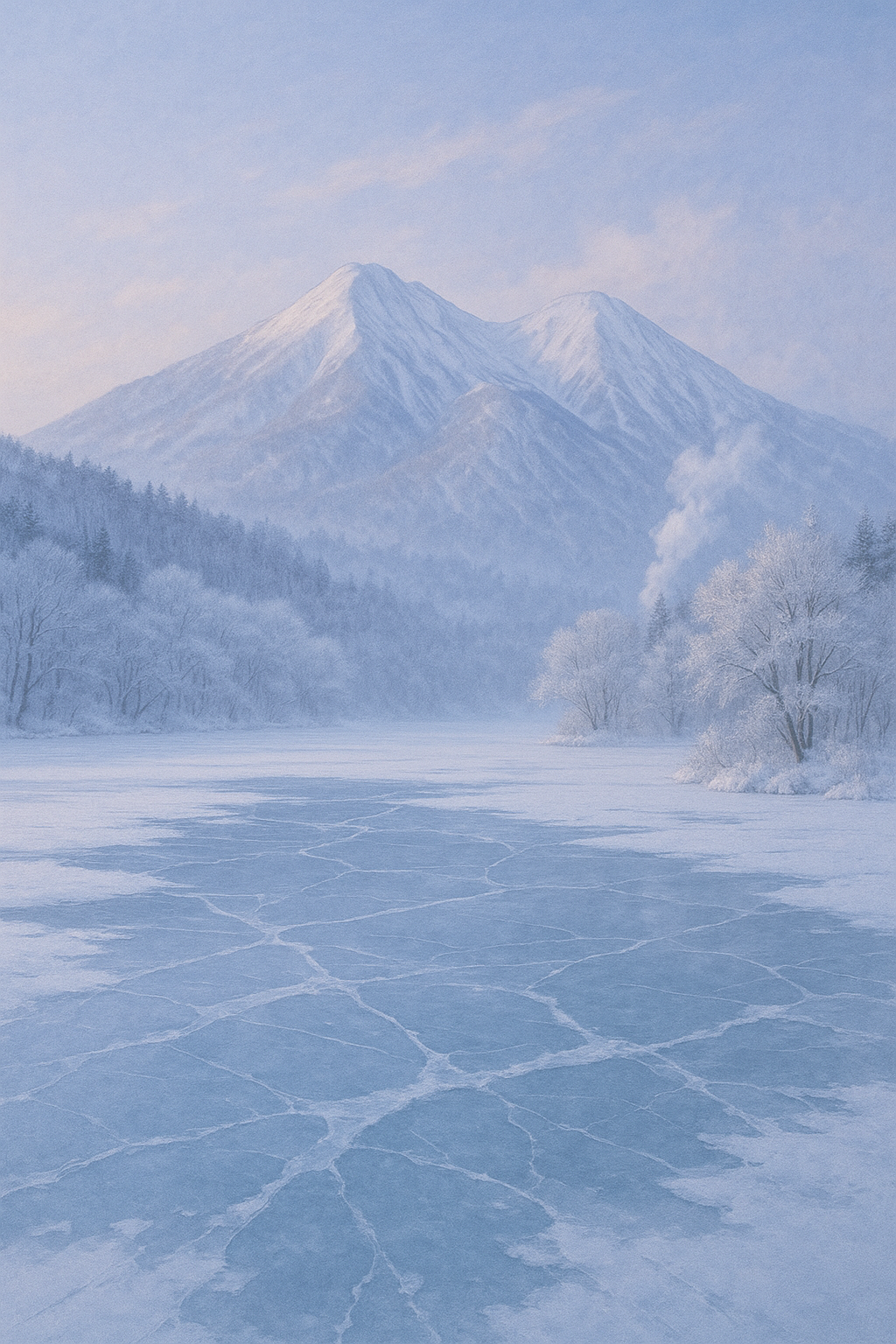 福島県・裏磐梯――湖が凍りつく、冬の静けさの奥へ