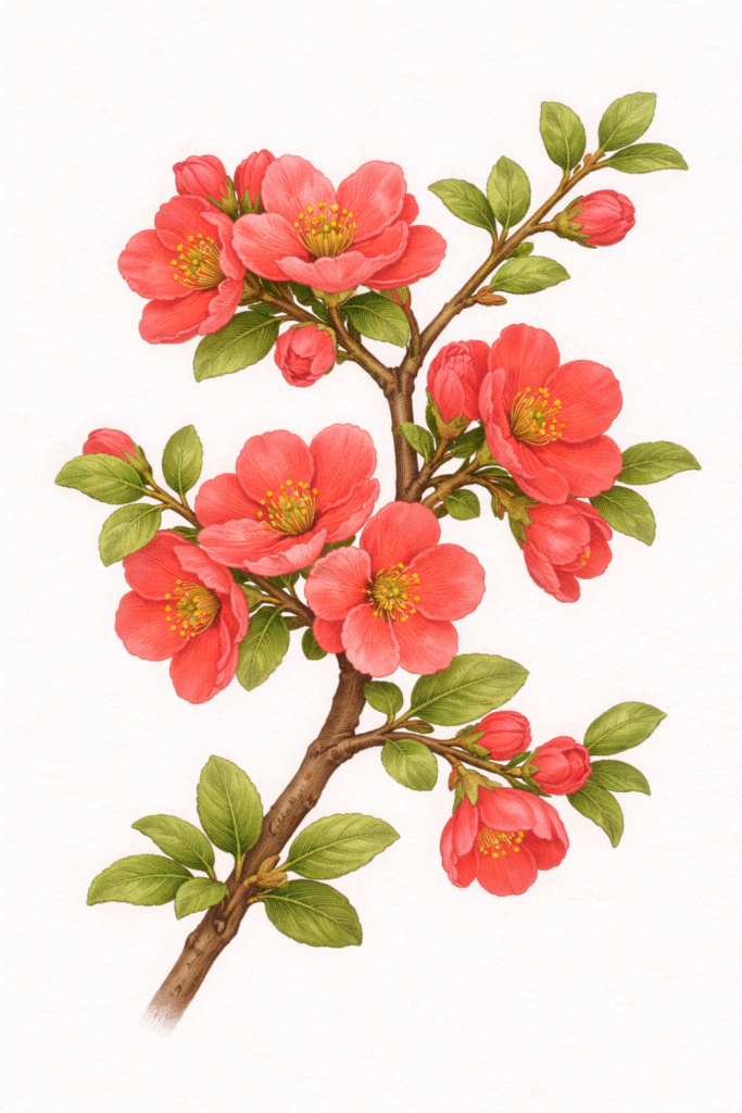 ボケ（木瓜／Chaenomeles speciosa）