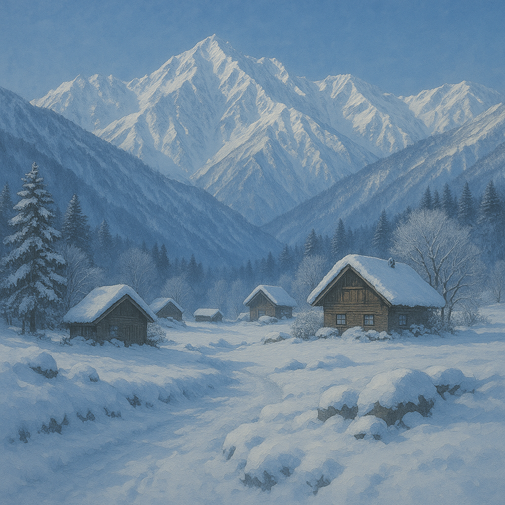 長野県・白馬――銀世界にそびえる峰々の静けさ