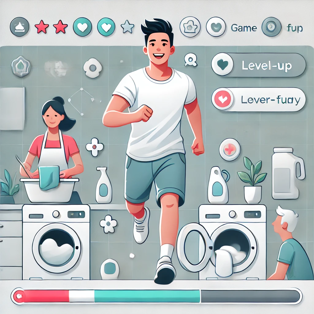 めんどくさい家事（ゲーム化）でモチベ爆上げ！