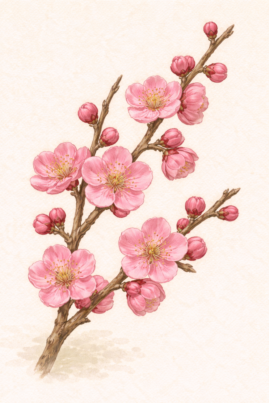 紅梅（コウバイ／Prunus mume）