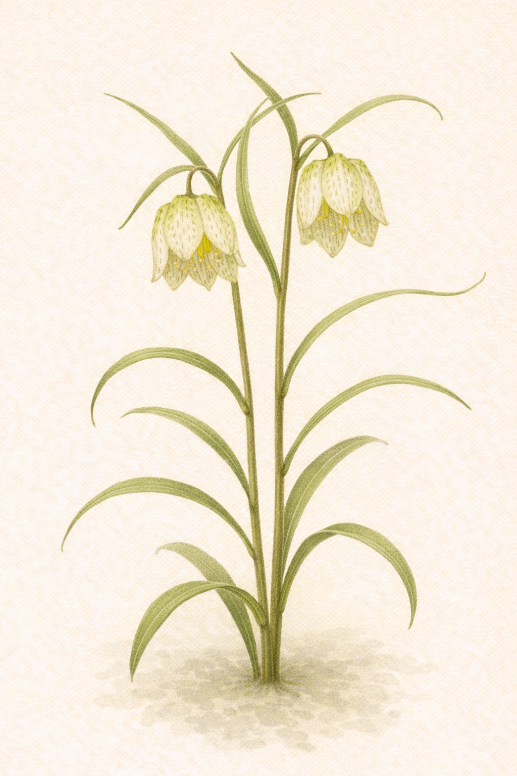 貝母（バイモ／Fritillaria verticillata var. thunbergii）