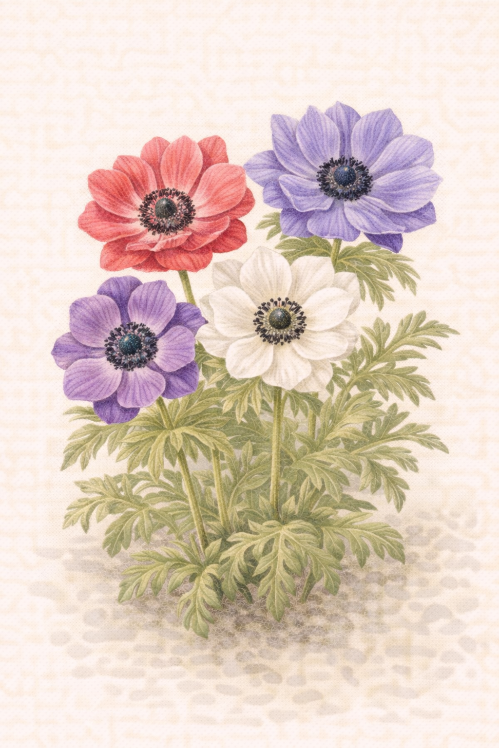 アネモネ（Anemone coronaria ほか）