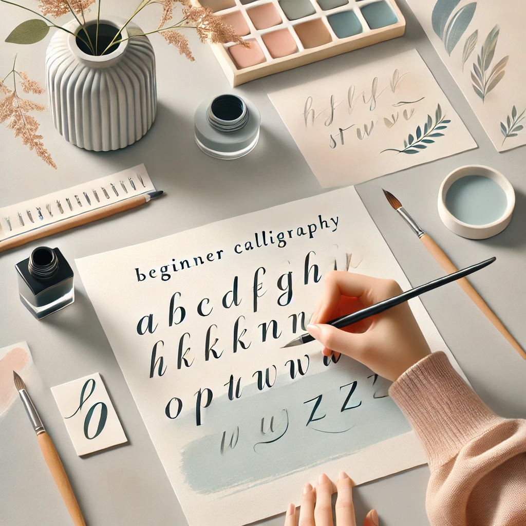 カリグラフィーで文字をアートに