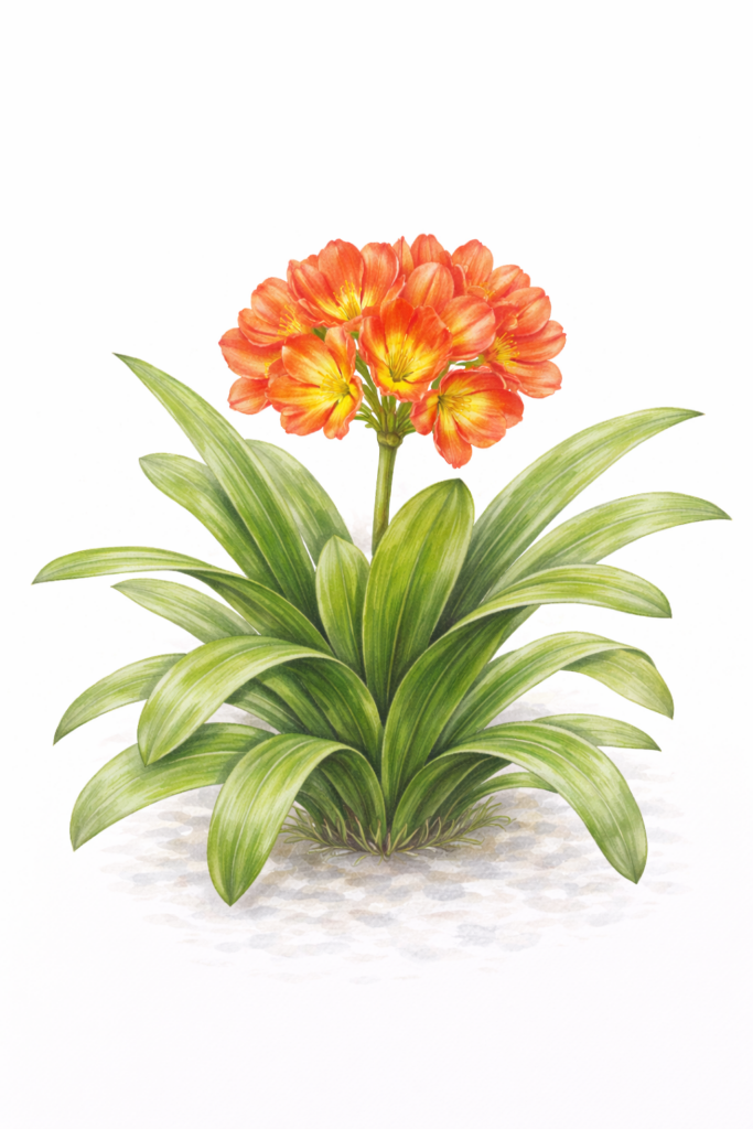 君子蘭（クンシラン／Clivia miniata）