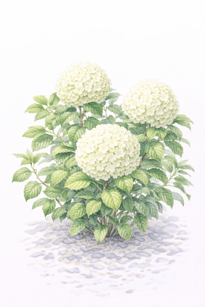 オオデマリ（大手毬／Viburnum macrocephalum）