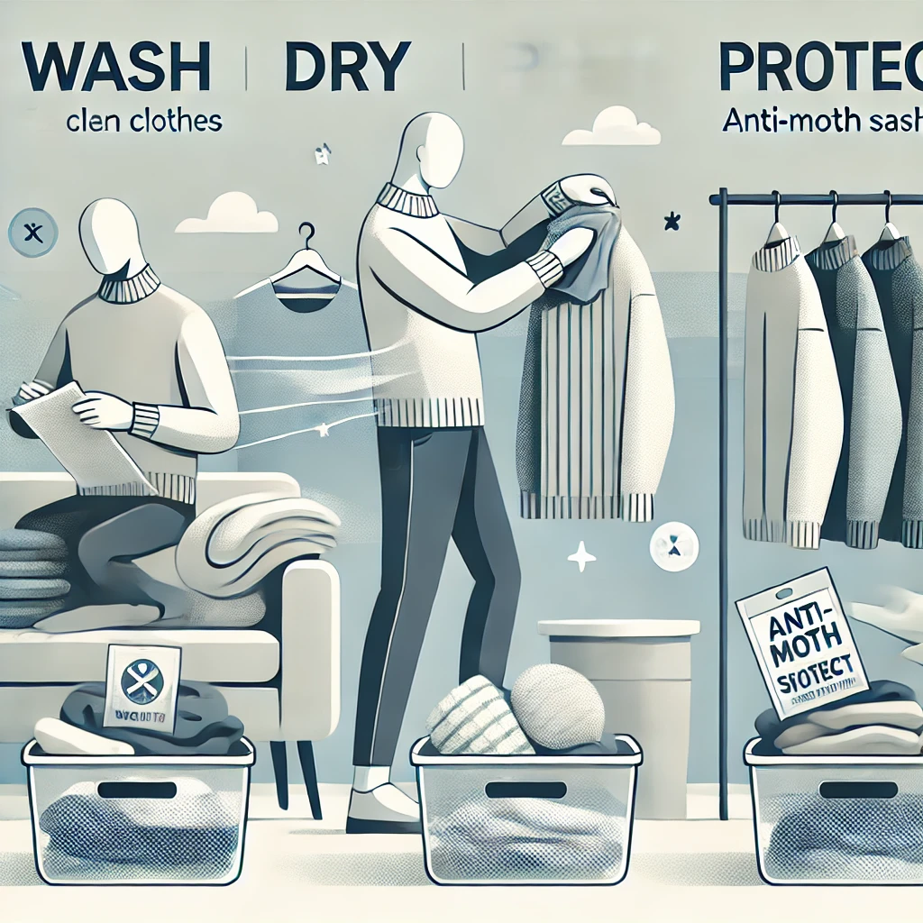 冬物衣類をカビ・虫食いから守る！しまう前にやるべき最後のひと手間と完璧収納リスト🧥✨