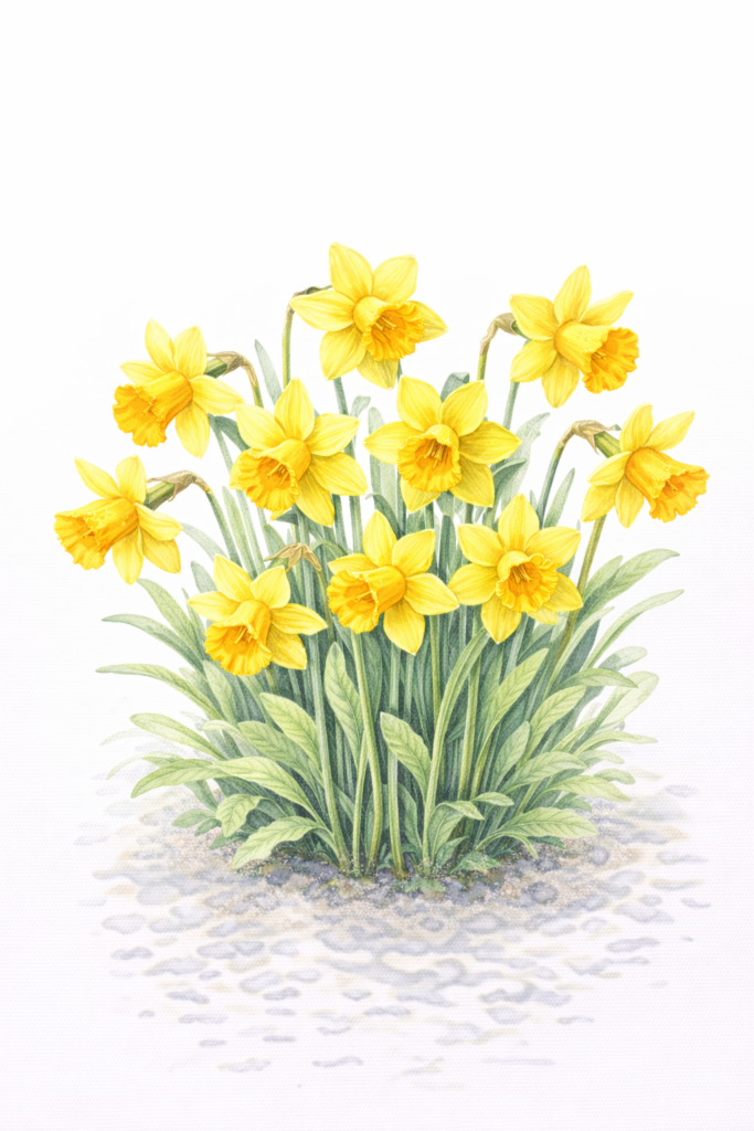 ラッパズイセン（喇叭水仙／Narcissus Trumpet Group）