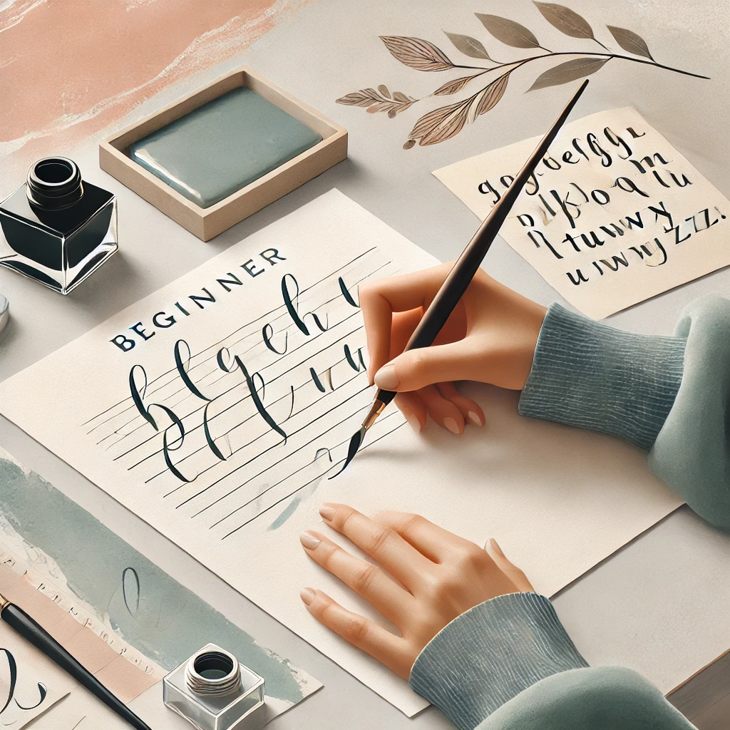 カリグラフィーで文字をアートに