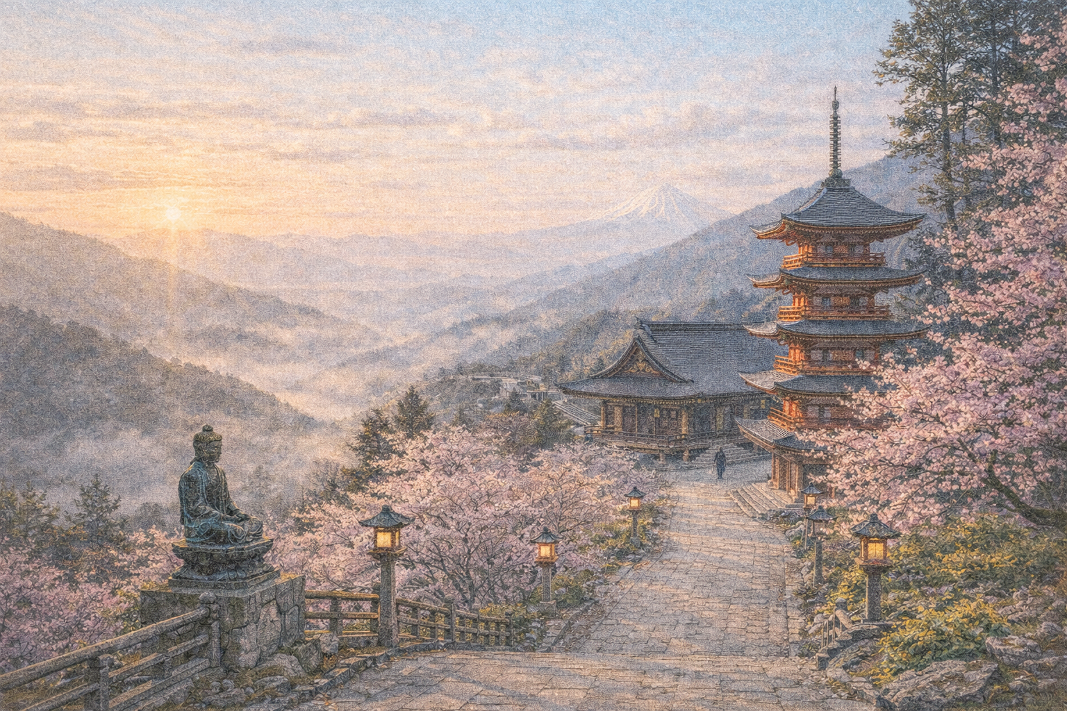 身延山 ―― 昼と夜が釣り合う祈りの日