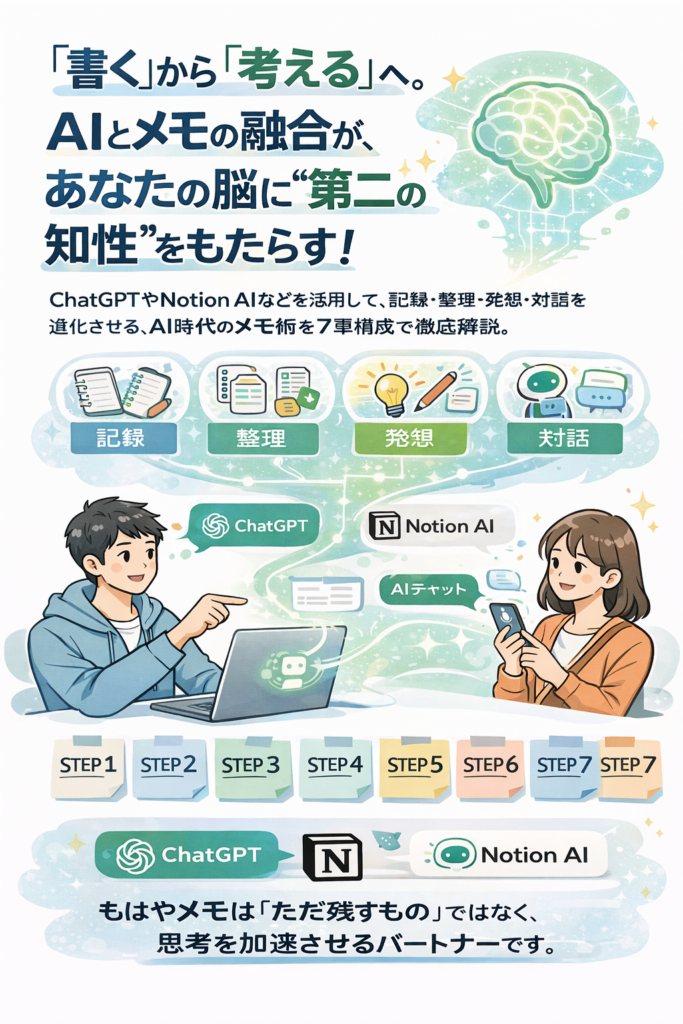 AIと一緒に「考える」時代へ！メモで進化する“外部脳”のつくり方